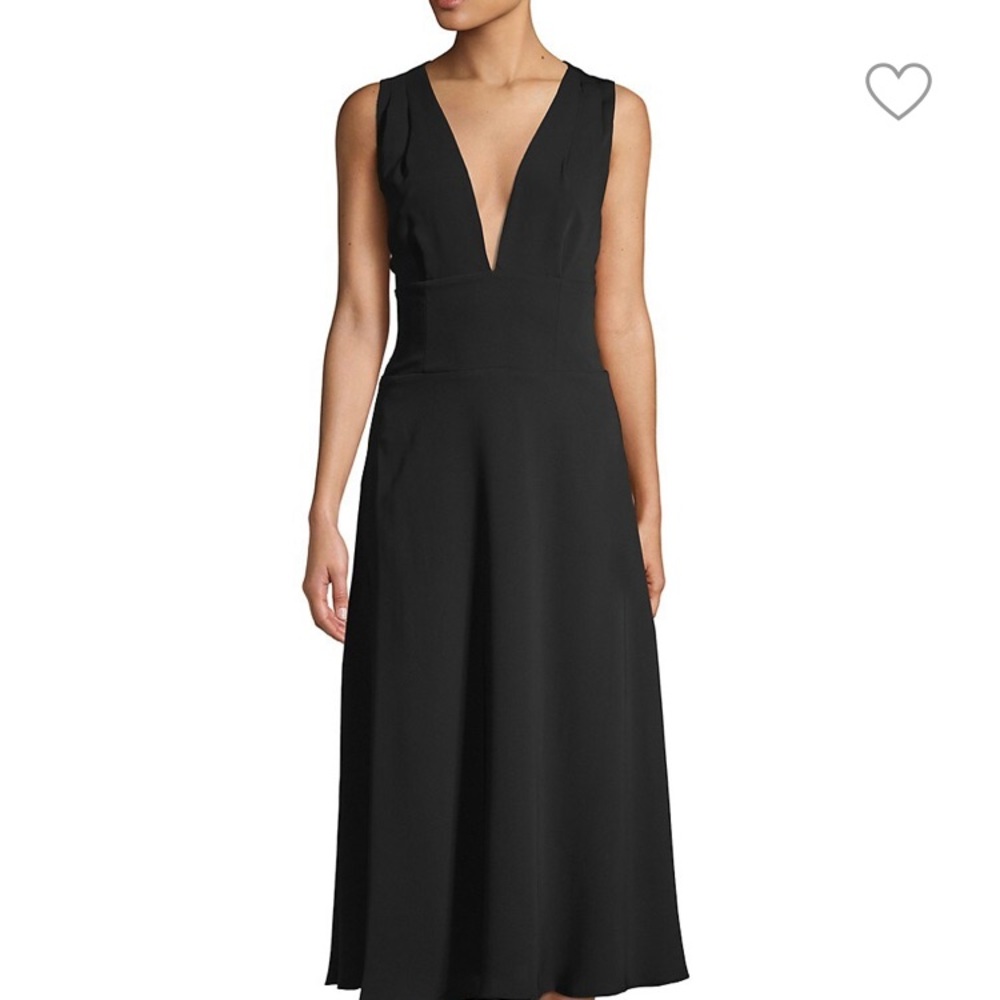 Crisscross Self-Tie Midi Dress